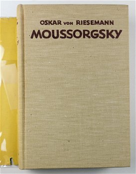 [Componist] Moussorgsky 1929 Riesemann MET stofomslag - 1