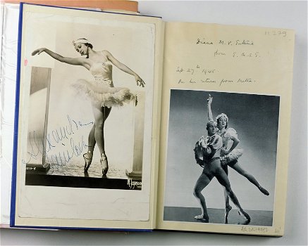 [Ballet] Alexandra Danilova 1945 Met o.a Gesigneerde foto - 2