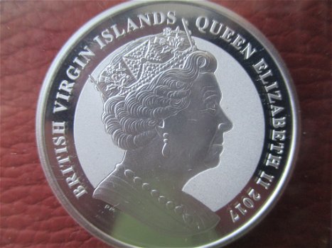 British Virgin Islands 1 Dollar 1 oz zilver Pegasus 2017 - 1