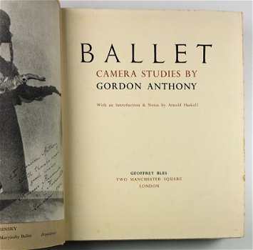 Ballet Camera Studies by Gordon Anthony 1937 - 2