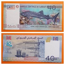 Djibouti 40 Francs 2017 P-46-2 Independence COMM UNC