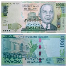 Malawi 1000 Kwacha p-62 2017 UNC  