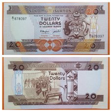 Solomon Islands 20 Dollars p-16 1986 UNC