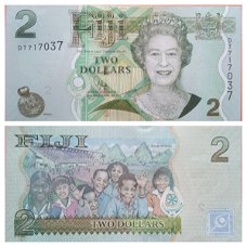Fiji 2 Dollars p-109b 2011 UNC 