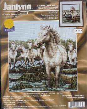 AANBIEDING JANLYNN BORDUURPAKKET, CAMARGUE HORSES - 0