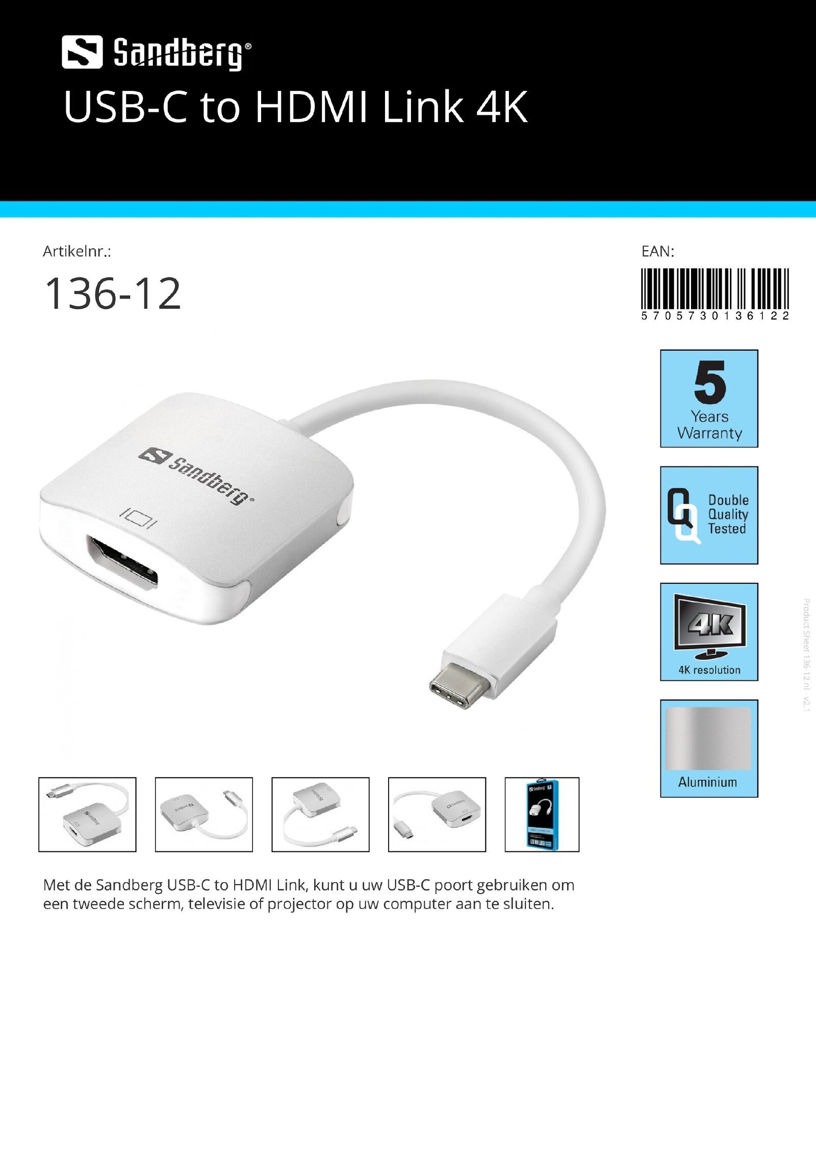 USB-C to HDMI Link 4K - nr. 1