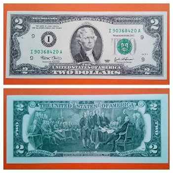 USA 2 Dollar 2003 Minneapolis P 516 UNC S/N I90368420A - 0