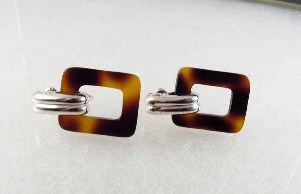 Mooie, vintage clips met schildpadmotief - Afbeelding 3