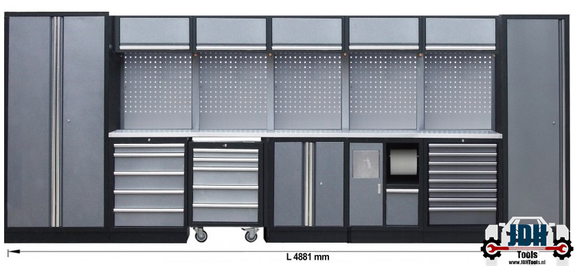 Workshop Series 7 delig Wandsysteem Lengte 4881 Mm - nr. 1