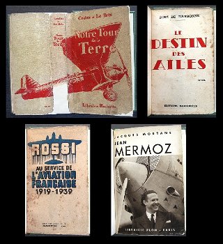 [Luchtvaart] 4 boeken c. 1928-50 o.a. Notre Tour de la Terre - 0