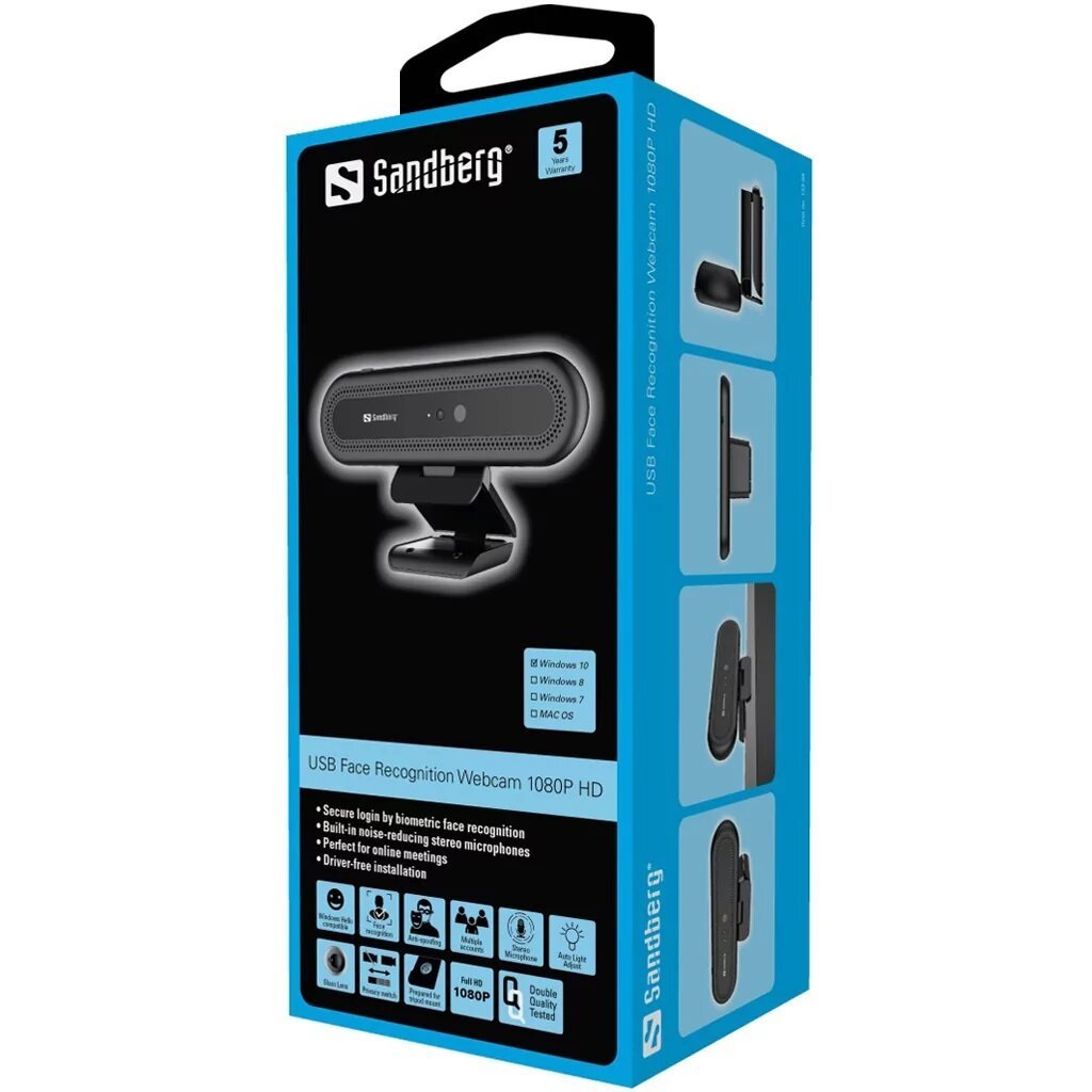 Face Recognition Webcam 1080P HD full HD 1080p-resolutie en stereomicrofoon - Afbeelding 7