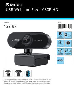 USB Webcam Flex 1080P HD scherp en helder beeld full HD 1080p-resolutie camera en microfoon