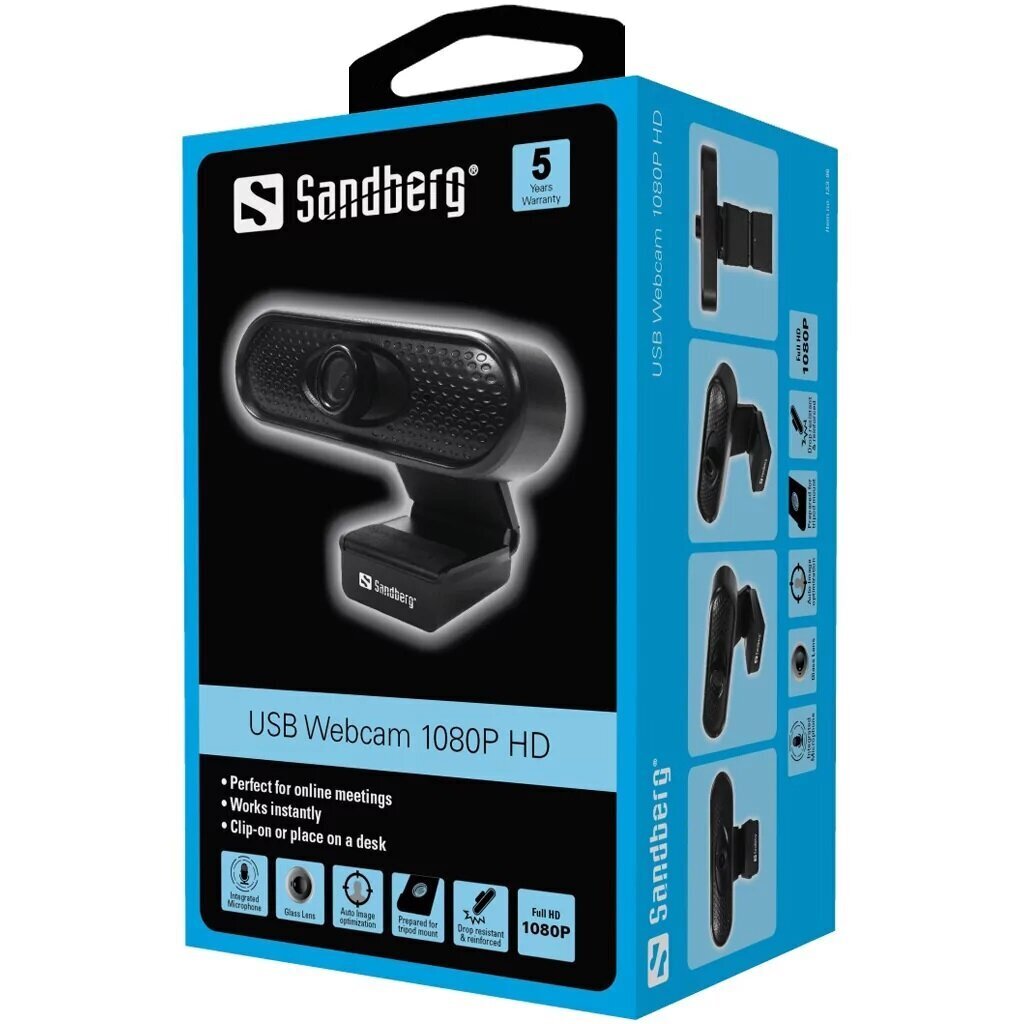 USB Webcam 1080P HD scherp en helder beeld dankzij de full HD 1080p-resolutie - Afbeelding 7