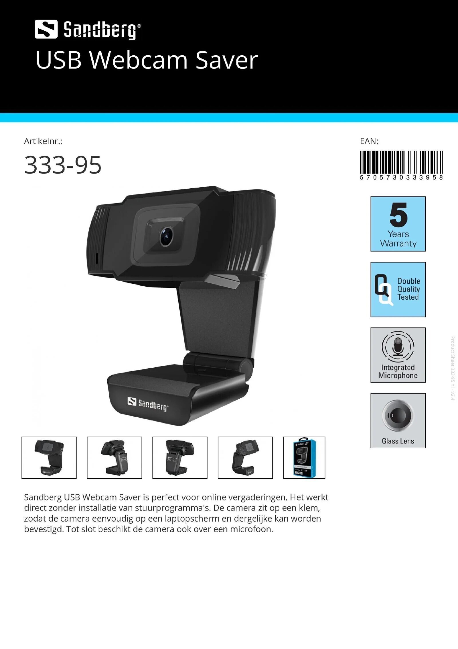 USB Webcam 480P Saver met camera en microfoon voor laptop - nr. 1