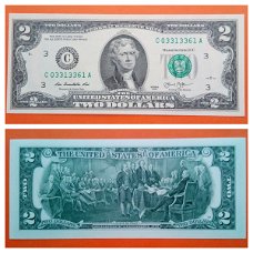 USA 2 Dollar 2013 Pennsylvania Unc S/N C03313361A