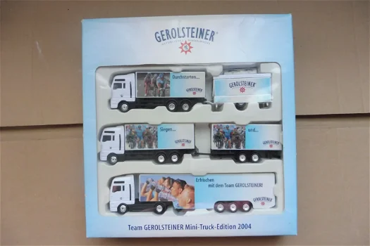1:87 promo set Gerolsteiner 3 MAN trucks 2004 - 0