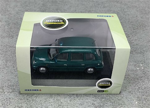 1:43 Oxford TX4007 Geely TX4 London Taxi Cab Peacock Green - 0