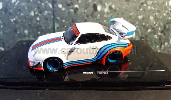 Porsche 911 RWB (993) Martini wit 1:43 Ixo - 0