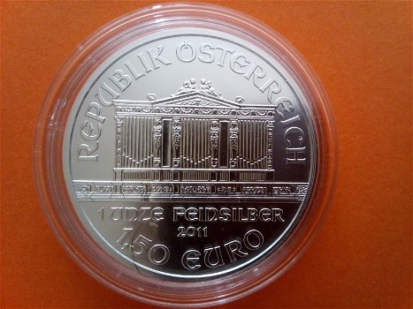 Wiener Philharmoniker 1 1/2 euro 1 oz zilver 2011 - 1