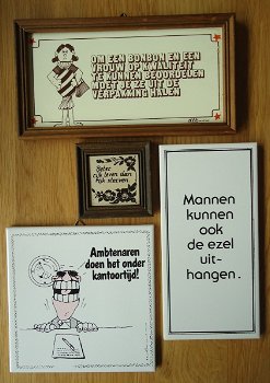 Te koop acht siertegeltjes met diverse spreuken en gezegden. - 5