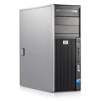 HP Z400 Workstation W3520 2.66GHz 8GB DDR3, 128GB SSD + 1TB HDD/DVDRW Quadro 2000 Win 10 Pro - 1
