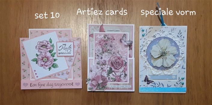 Set 10 Artiez cards Apart ontwerp - 0