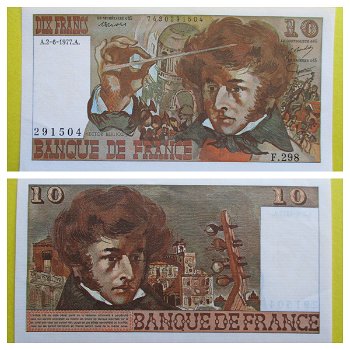 Frankrijk/France P-150 10 francs 1977 XF+ - 0