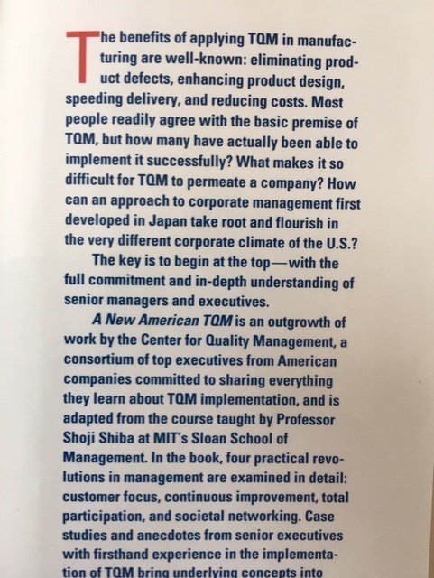 A new American TQM - Four practical revolutions in management - Shiba, Graham, Walden - Afbeelding 2