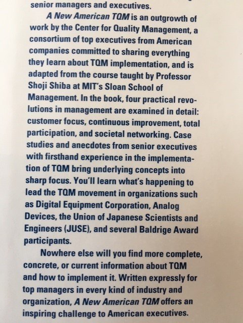 A new American TQM - Four practical revolutions in management - Shiba, Graham, Walden - Afbeelding 3