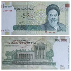 Iran 100.000 Rials #151 U35 UNC Nr 647323