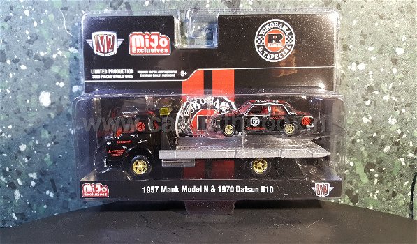Mack model N & Datsun 510 1:64 M2 - 1