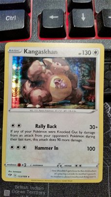  Kangaskhan  133/189  Holo Rare Sword & Shield: Darkness Ablaze