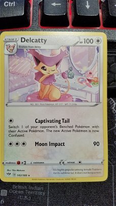  Delcatty  142/189  Rare Sword & Shield: Darkness Ablaze