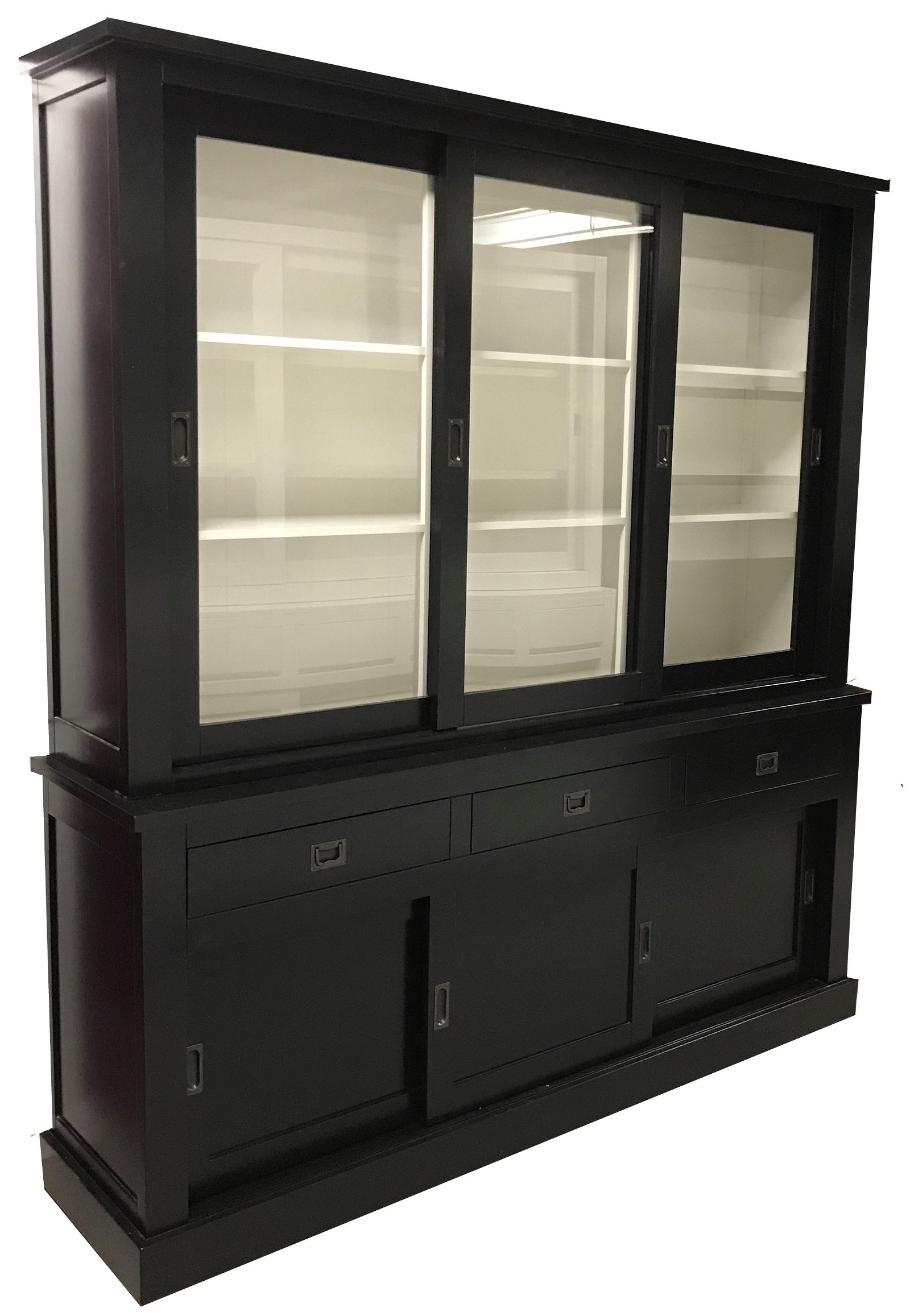 Buffetkast Almelo antraciet - wit 200 x 50/40 x 220cm - nr. 1