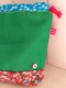 projectbag haaktas groen en een beetje rood met bloemetjes - 1 - Thumbnail