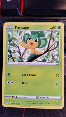  Pansage  006/189  Common Sword & Shield: Darkness Ablaze