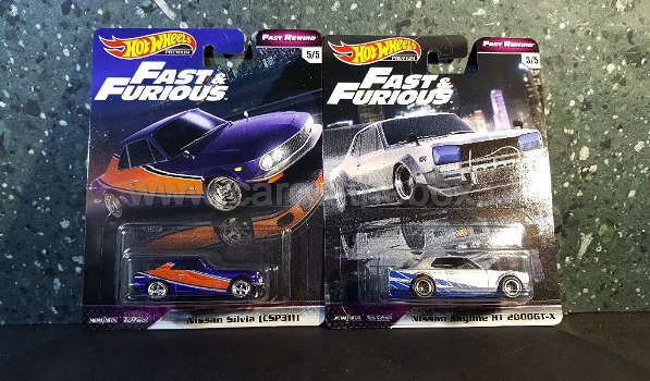 Hotwheels Fast & Furious serie in doos 1:64 Hotwheels - 1