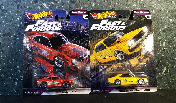 Hotwheels Fast & Furious serie in doos 1:64 Hotwheels - 2