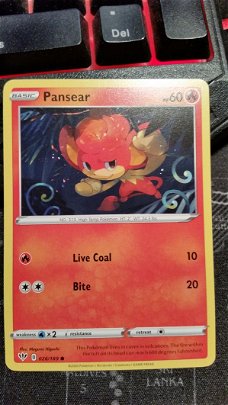  Pansear  026/189  Common Sword & Shield: Darkness Ablaze