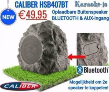 Caliber HSB407BT Rotsvormige luidspreker met Bluetooth,Aux. - 0