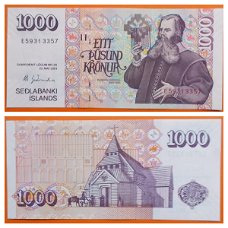 IJsland 1000 Kronur 22.5.2001 (ca. 2010)P-59e UNC  