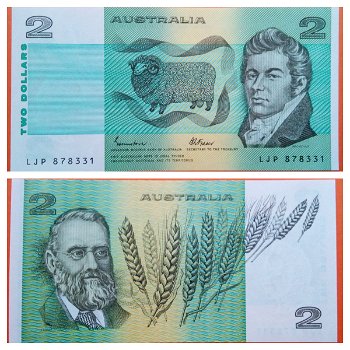 Australia 2 Dollars P 43e 1985 Unc - 0