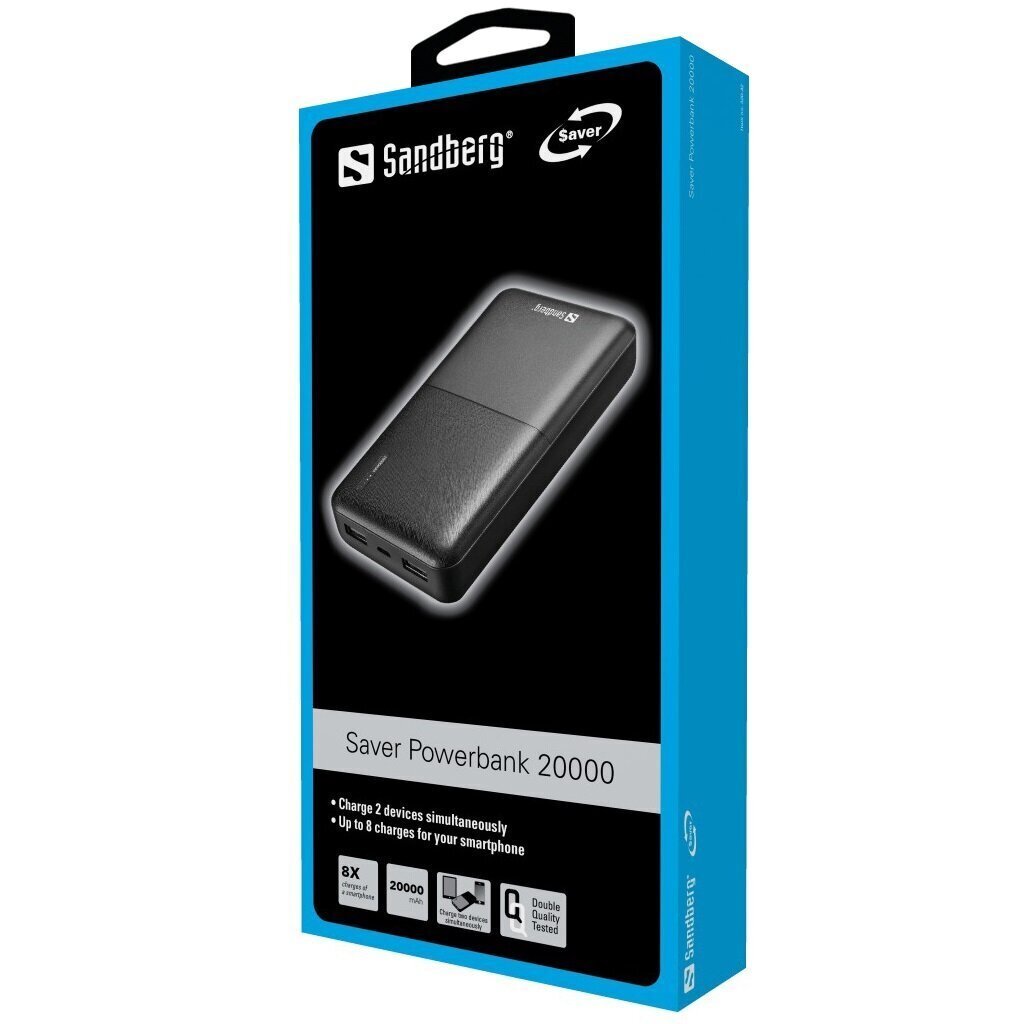 Saver Powerbank 20000 draagbare batterij via USB-poort opgeladen en voeden mobiele telefoon of ander - Afbeelding 5