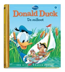 Donald Duck  - De Zeilboot  (Hardcover/Gebonden) Gouden Boekjes Walt Disney   