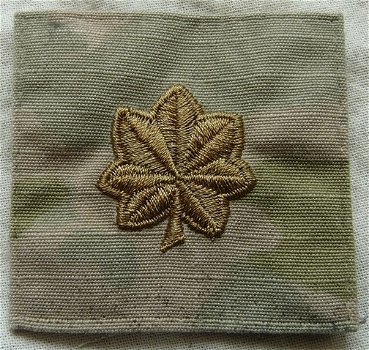 Breast Rank Insignia, Borst Rang Embleem, Three-color Desert Camo Pattern, Major, US Army, jaren'90. - 1