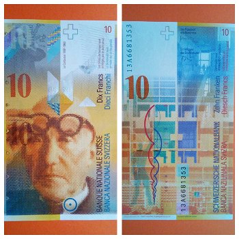 Zwitserland 10 francs (P67e) 2013 UNC - 0