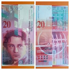 Zwitserland 20 francs (P69h) 2014 UNC