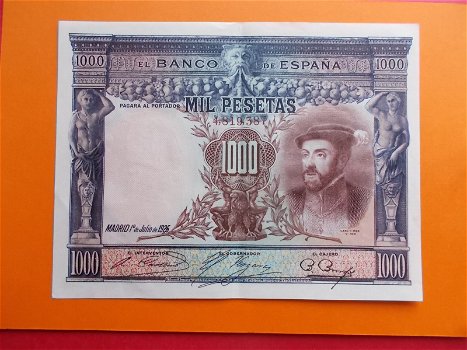 Spanje 1000 Pesetas 01.07.1925 Carlos I #070 Au - 0