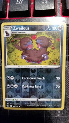 Zweilous  109/189  (reverse) Uncommon Sword & Shield: Darkness Ablaze