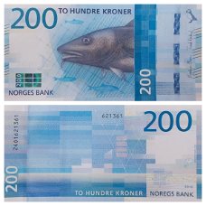 Noorwegen 200 Kroner 2017 P-55 UNC